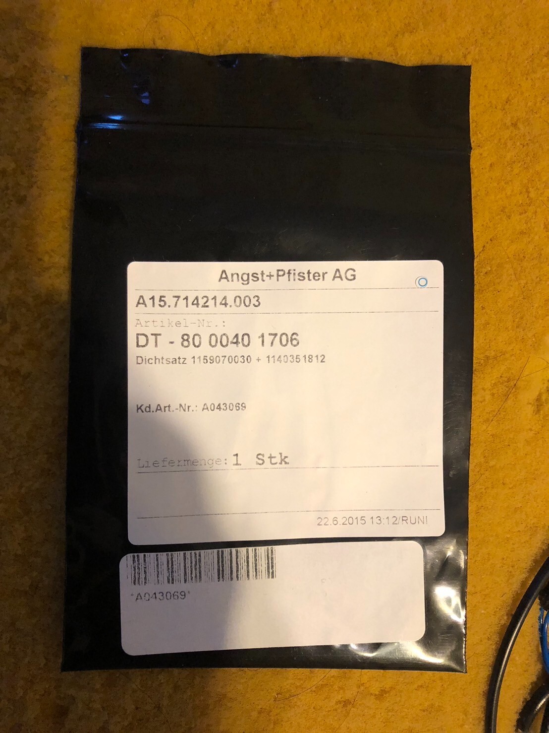 Thermo Electron P/N A043069 lubroseal alternative o ring