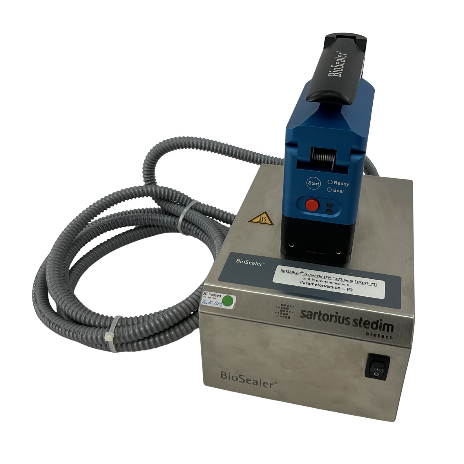 Sartorius Stedim 16361-P3 BioSealer Handheld Tube Sealer 1.6/2.4mm C-Flex TPE