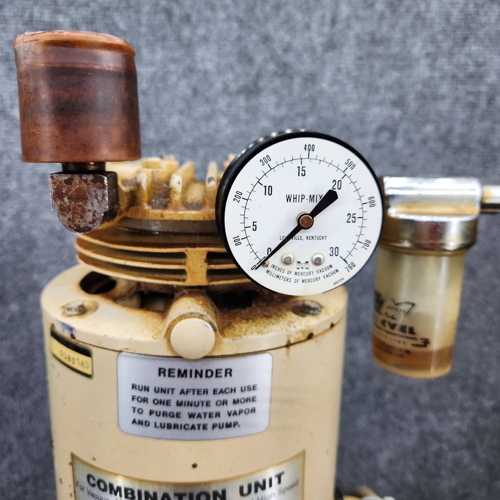 Whip-Mix Combination Unit Model D Vacuum Mixer/Vibrator Dental Lab PARTS – KK840