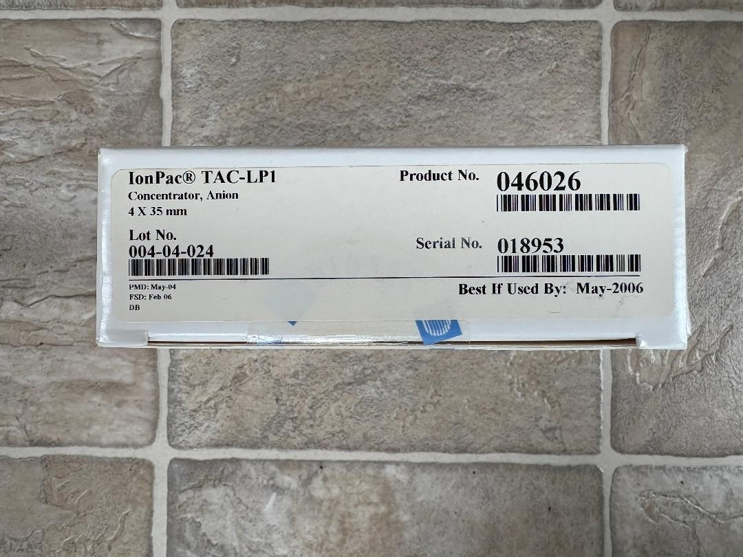 Factory Sealed Thermo Scientific Dionex IonPac TAC-LP1, 4 x 35mm P/N 046026