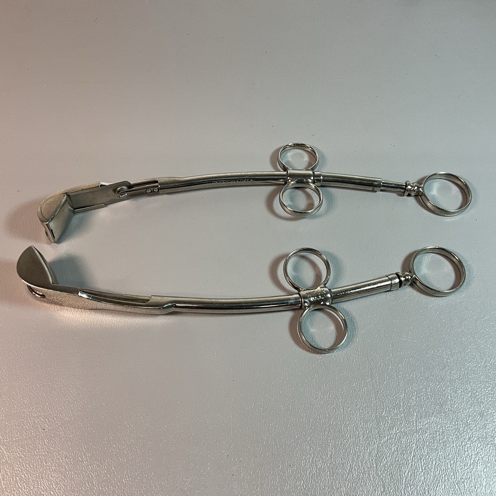 WECK TOOLS (2) FOR THROAT. 9.5 INCHES LONG. STAINLESS USA.(C217).