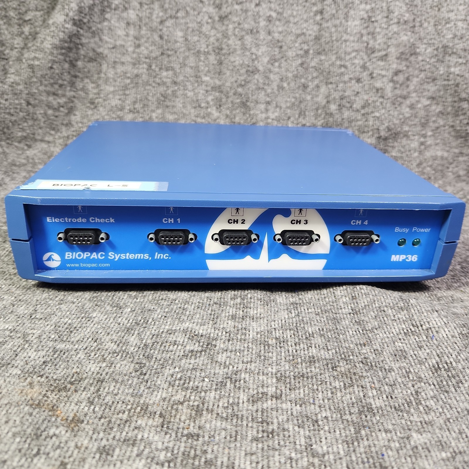 BIOPAC SYSTEMS MP36 Data Acquisition Unit 4-Channel And MP45 Student Lab