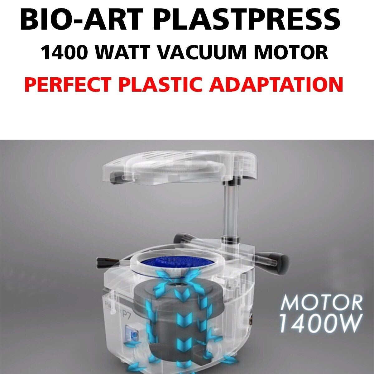 BIOART Dental Lab New Possitive Pressure PlastPress Vacuum Forming Machine 110V