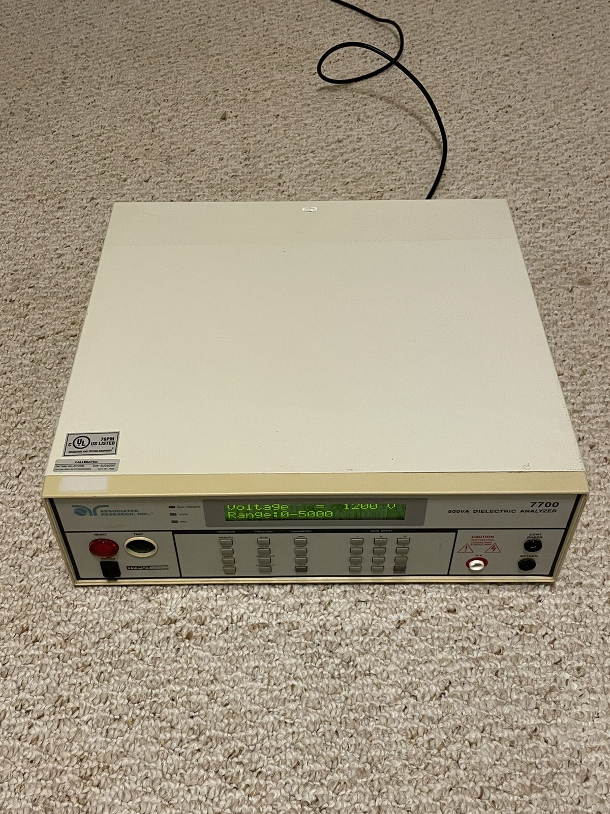 Associated Research 7700 HYPOTMAX 500VA Dielectric Analyzer