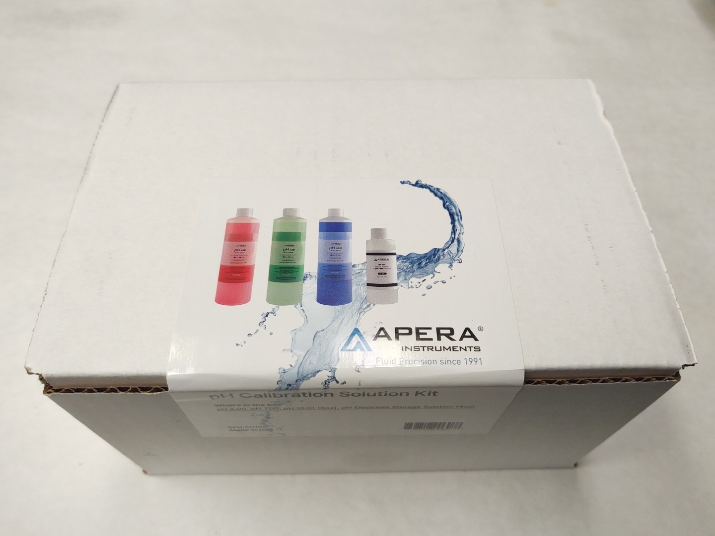 pH Calibration Solution Kit 7.00/4.00/10.01 (8oz)+3M KCL Soaking solution (4oz)