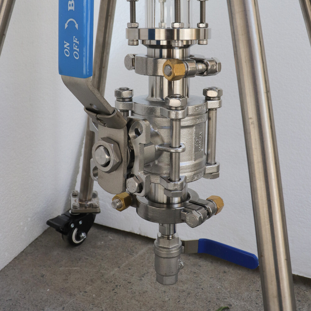 2LB Jacketed Closed Loop Extractor SS304 Lab Extraction Equipment with Bracket