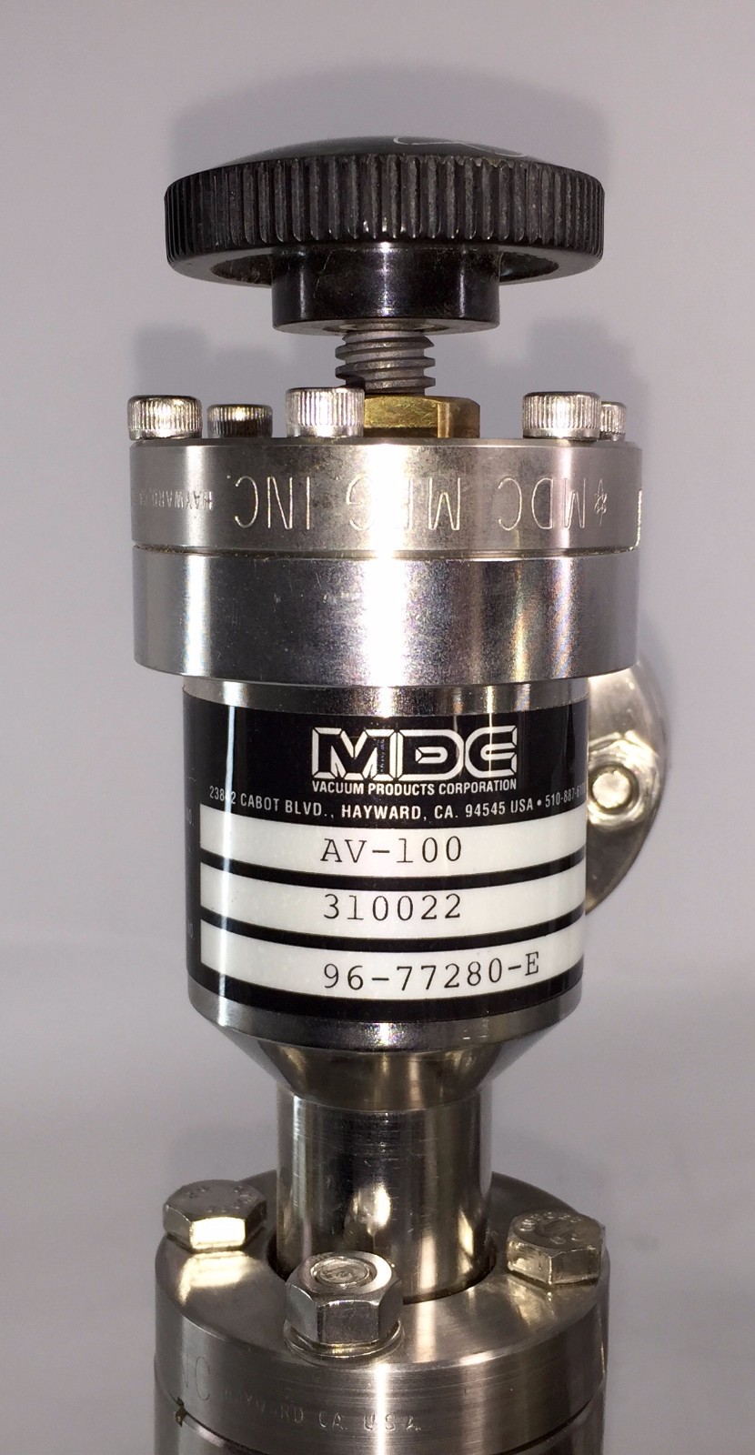 MDC Precision Applied Science PAS Vacuum Chamber Pump System