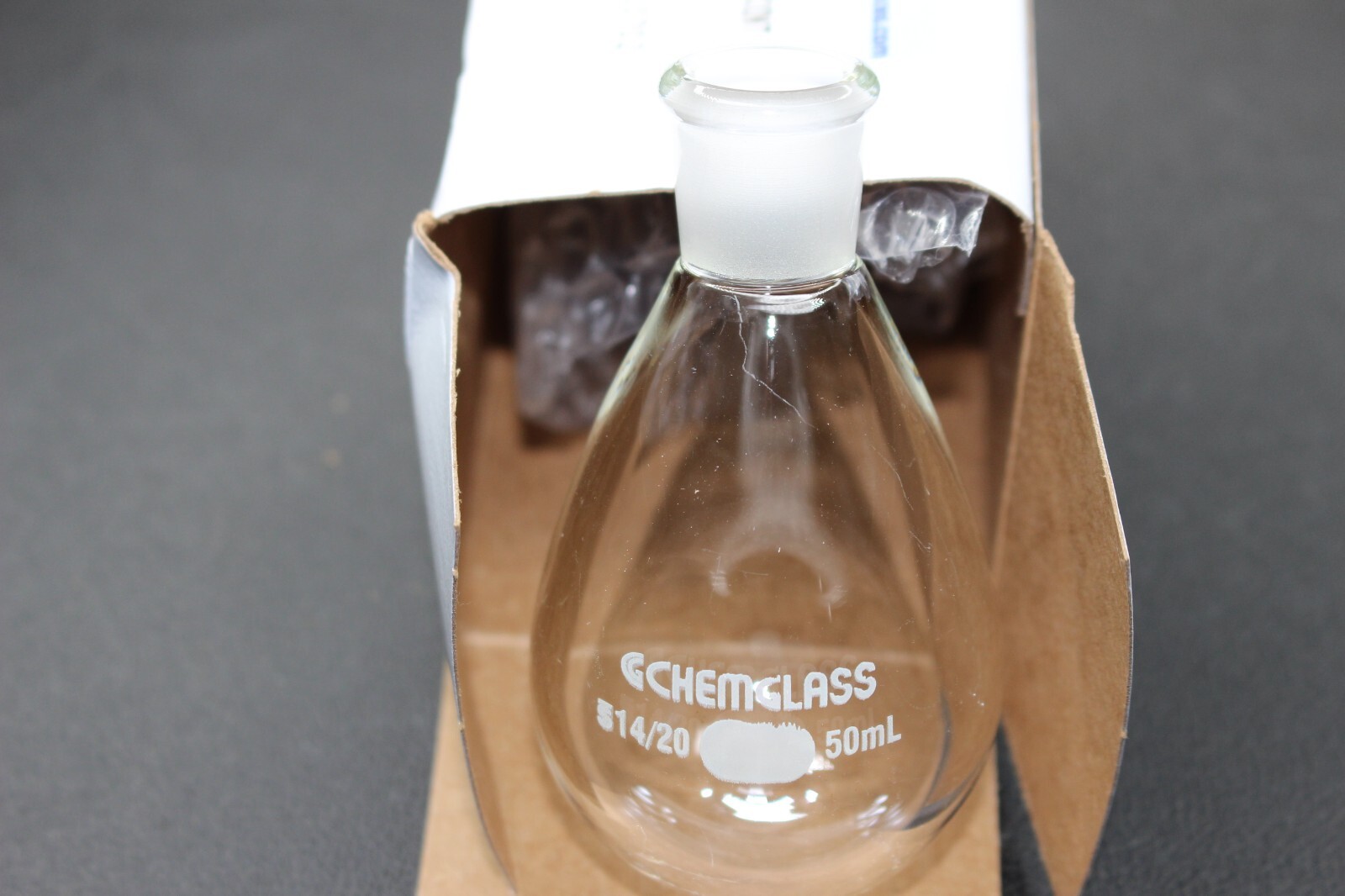 Evaporating Recover Flask 50mL 14/20 Outer Joint Heavy Wall Chemglass CG-151255