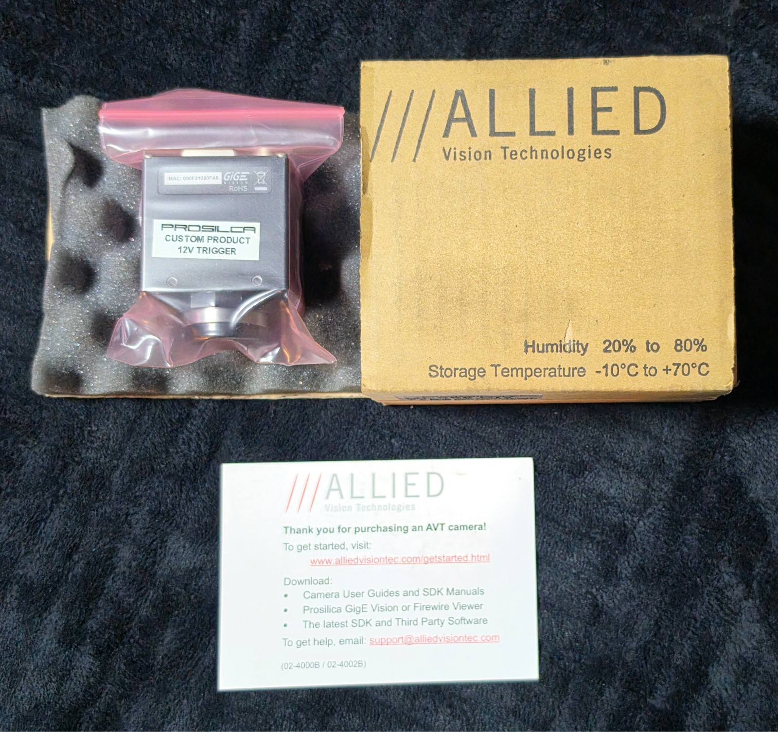 ALLIED VISION TECHNOLOGIES Prosilica GC655 CIV Ultra-Compact GigE Vision Camera