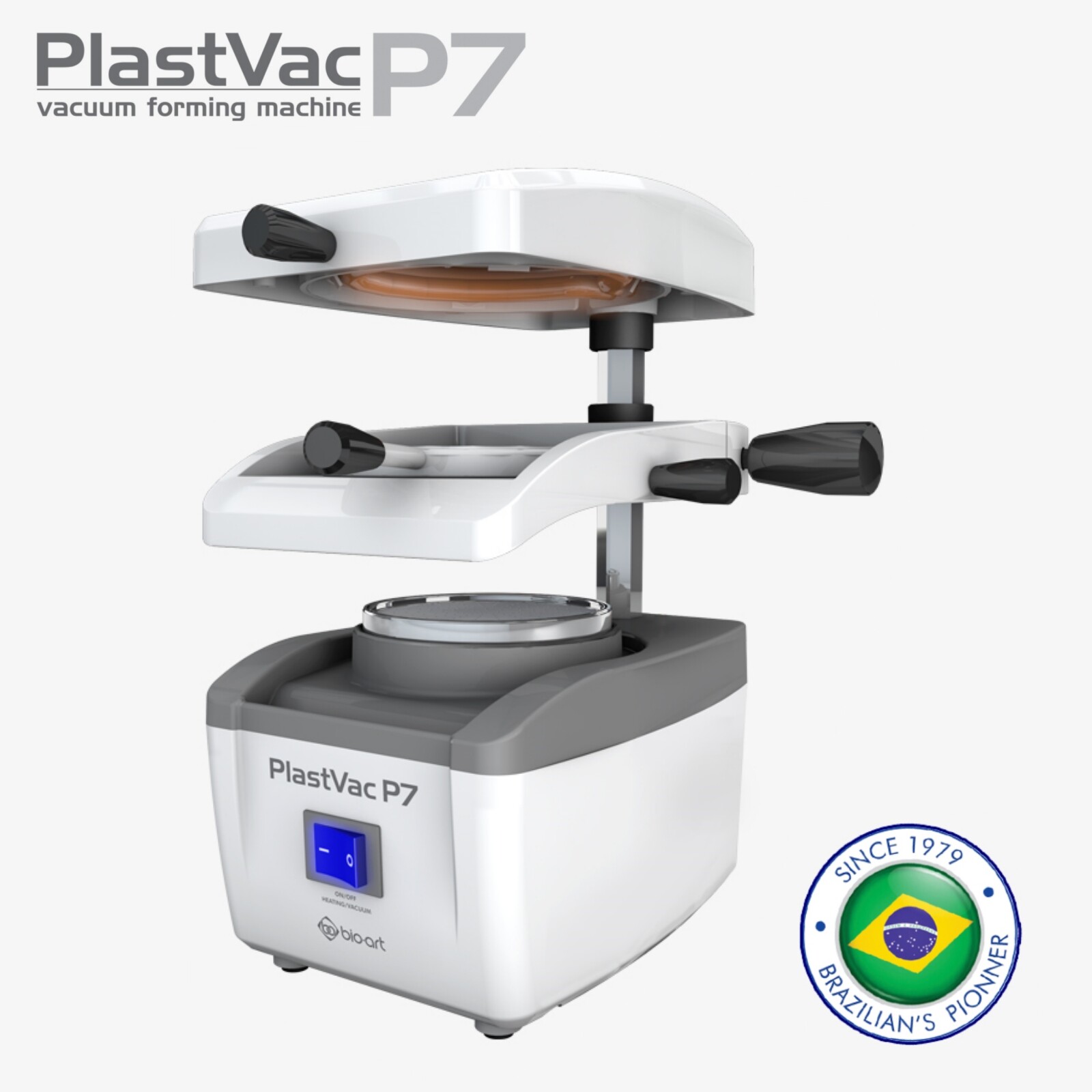 BIOART Plastvac 7 Dental Vacuum Forming Machine 1400W Motor Made in Brazil
