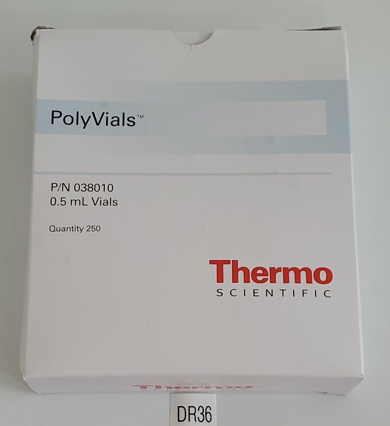 *NEW IN BOX* BOX OF 250 Thermo Scientific 038010 Poly Vials 0.5 mL + Warranty!
