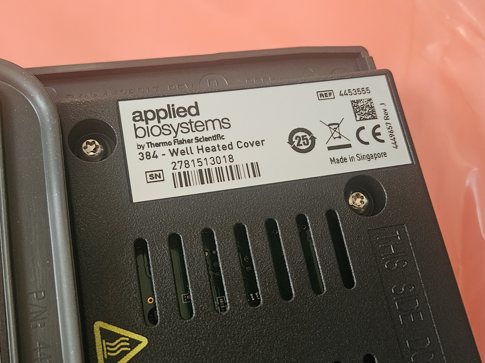 Applied Biosystems NEW Thermo 384 well Heated cover QuantStudio 6&7 & Flex 12K