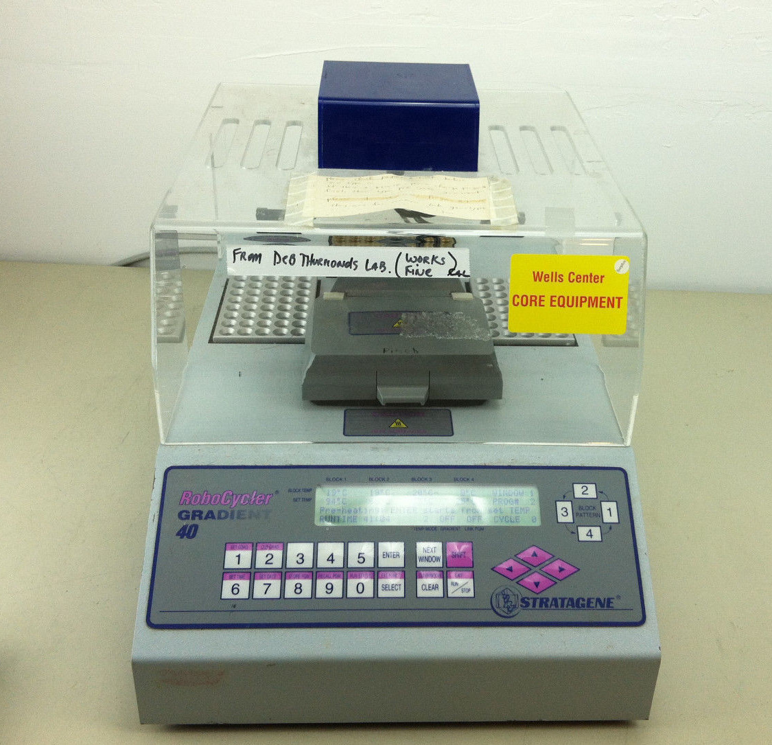 Stratagene Robocycler Gradient 40 Thermal Cycler PCR DNA With Hot Top & Manual