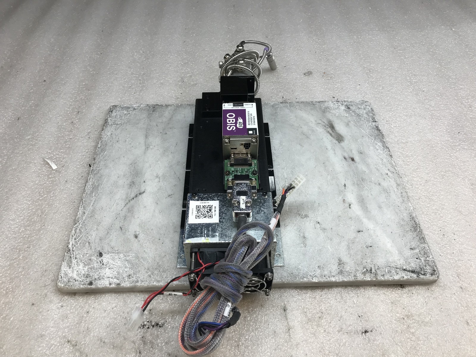 Coherent Obis 405 1185048 50mW-150mW 403nm 23k Hr W/ Fiber Cable & Mount