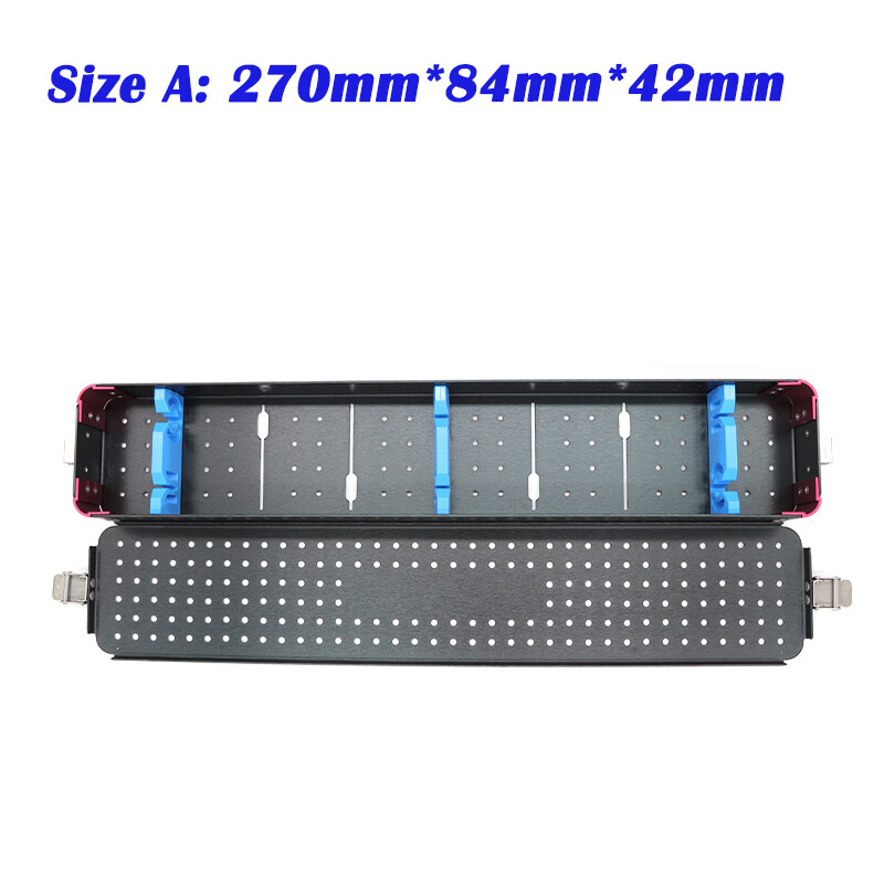 3 Size Endoscopic disinfection box Sterilization tray case for surgicalTools