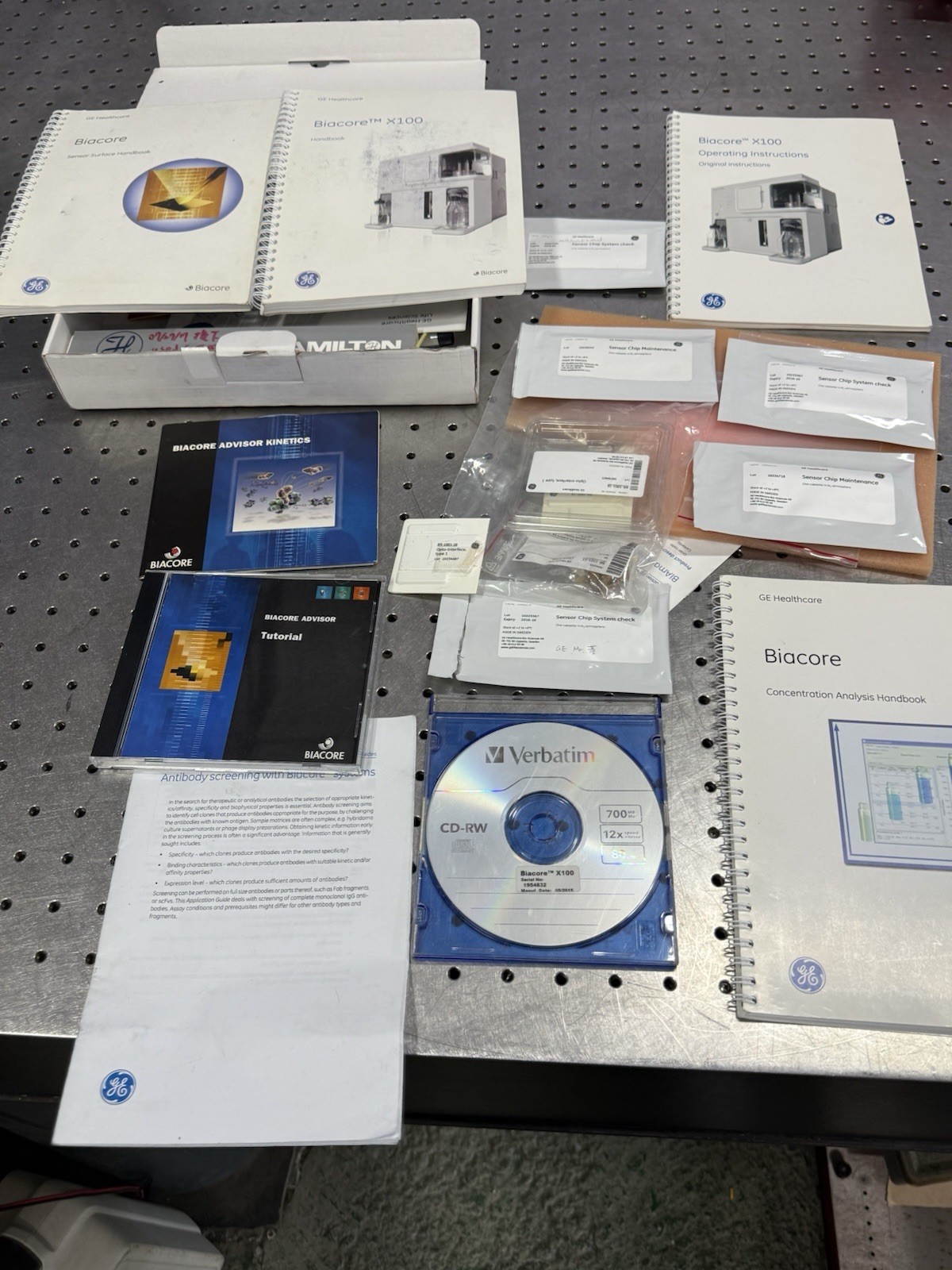 GE Biacore X100 SPR System w/ HP EliteDesk G1 PC Software As-Is Repair