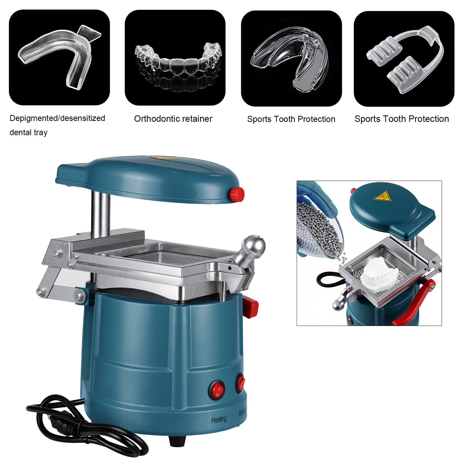 1400W Dental Vacuum Forming Molding Machine Thermoforming Laminating Machine