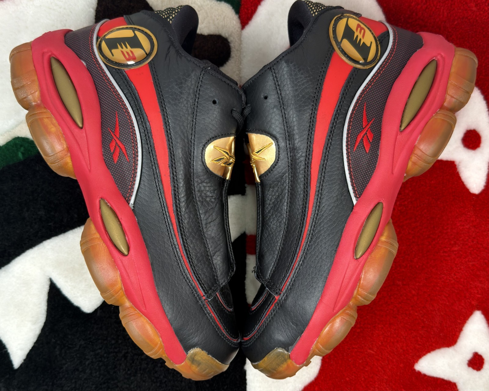 The Answer DMX 10 Black Red Gold (2013) J02565 Men’s 9.5 *DAMAGED BOX*