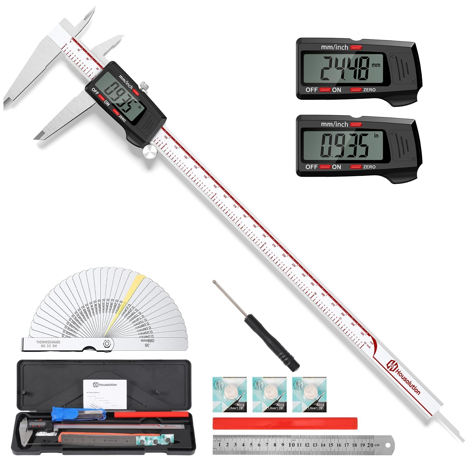 Housolution Digital Caliper 12 Inch, Caliper Measuring Tool with La… Fast Ship