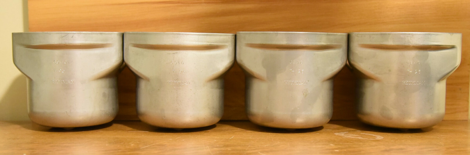 4x Beckman Coulter Swing Bucket Rotor Metal 7-96 Buckets 694 Grams Great Shape!