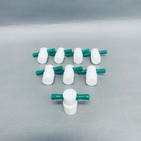 Chemglass Teflon Stopper Green Size 19 PTFE Total of 8 Stoppers