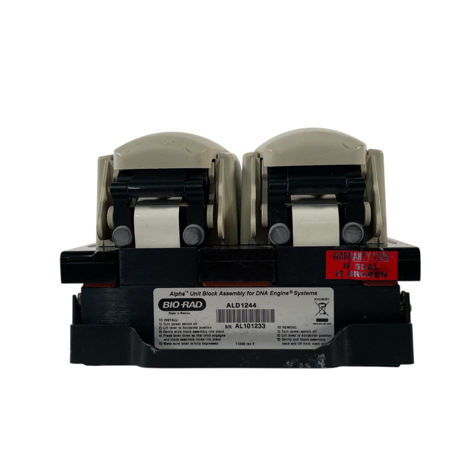 Bio-Rad ALD1244 Alpha Unit Dual Block Assembly 48/48 Well DNA Engine Systems