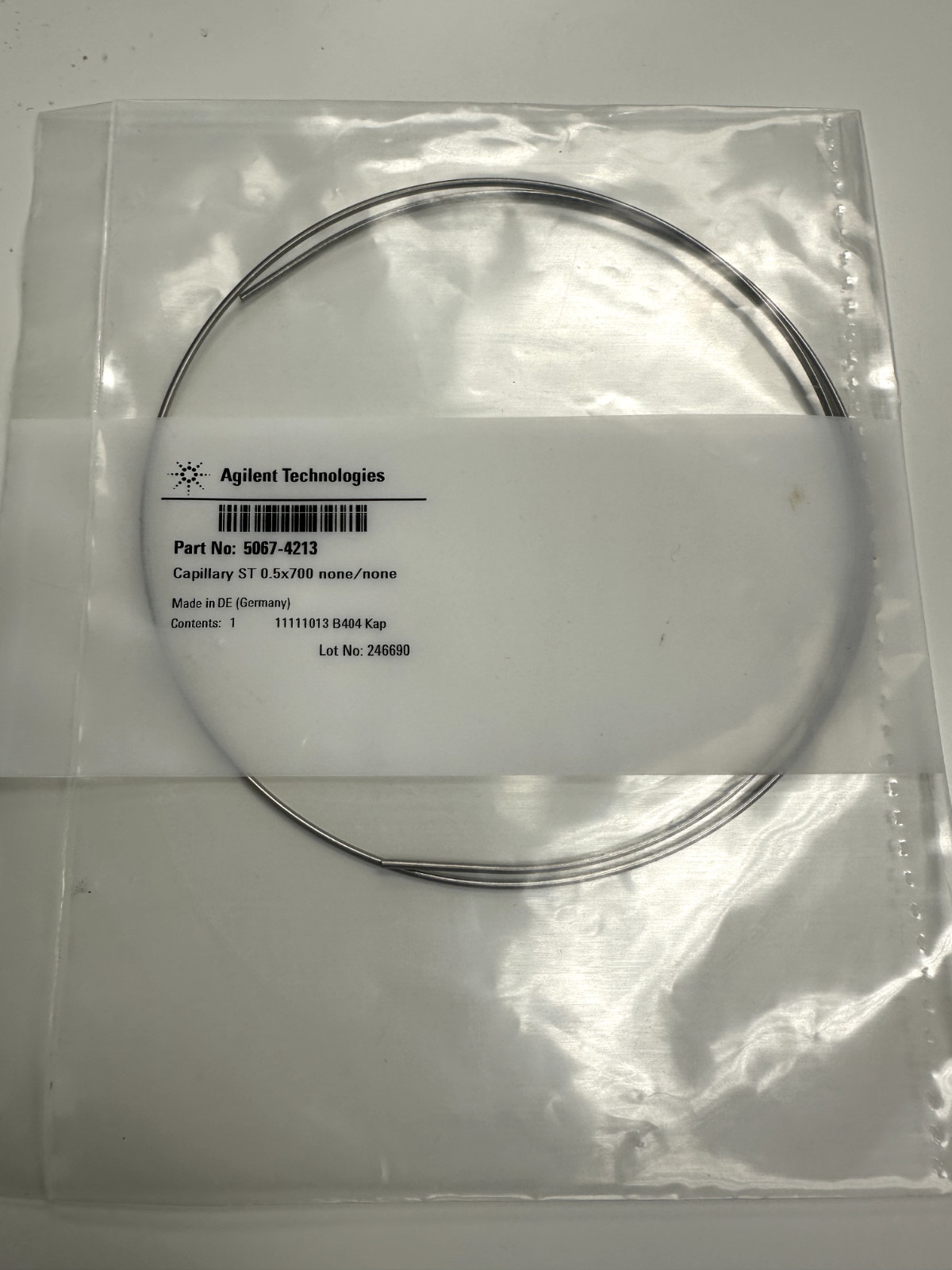 New Agilent 5067-4213 Capillary ST 0.5×700 none/none