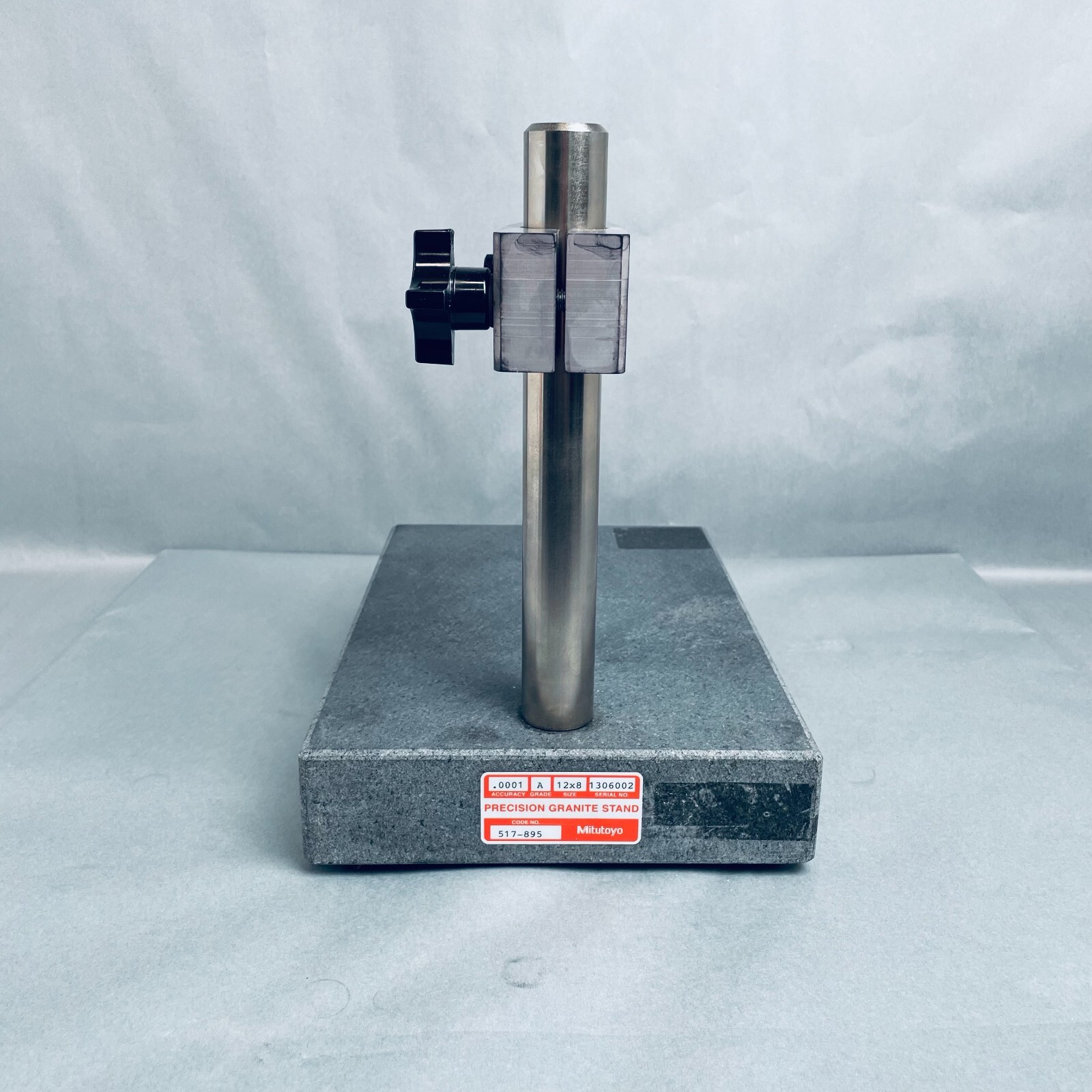 Mitutoyo Precision Granite Stand with Stand Mount 8 x 12 in. Base 6 in. Stand