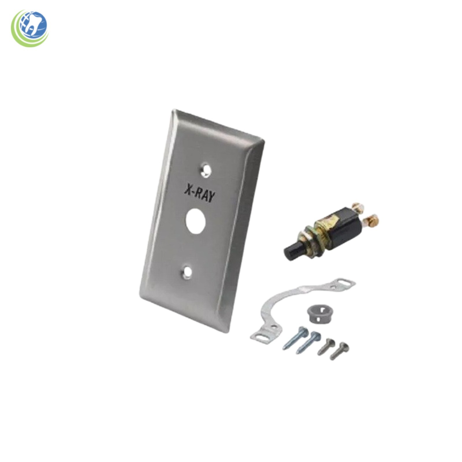 X-ray Exposure Switch Kit Xray Remote Push Button Cover Plate Stainless DCI 7116