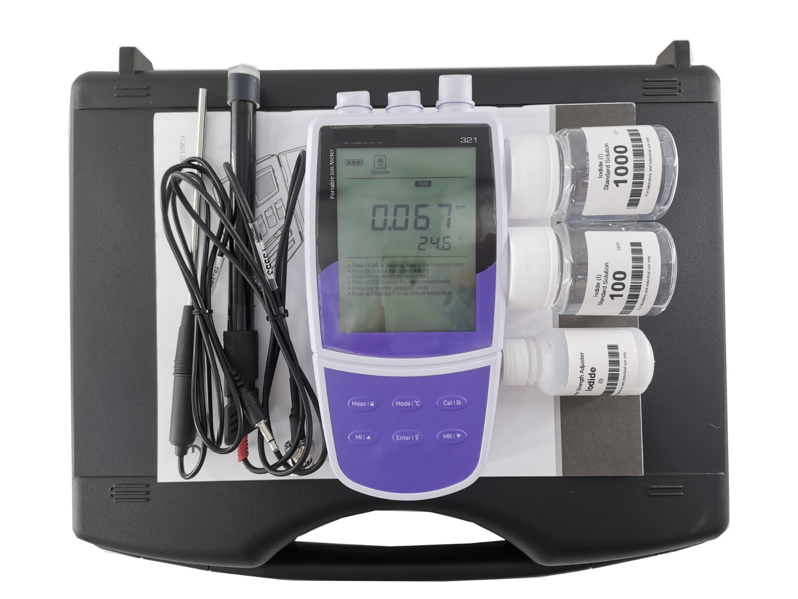 Cyanide Ion Meter Cn Ion Tester with Stores Up to 500 Data Sets USB Intreface