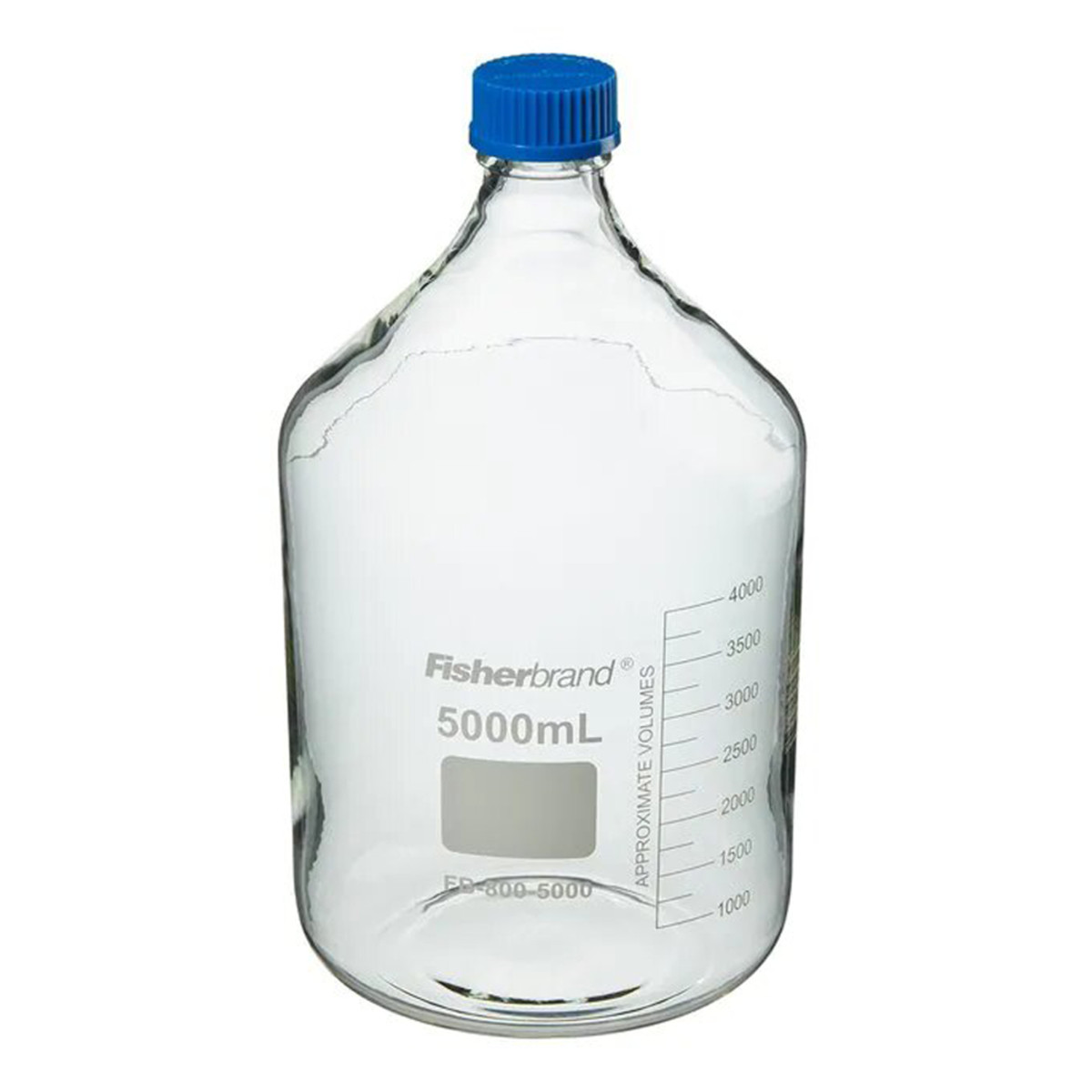 Fisher Scientific FB8005000 Glass Media Bottles with Cap, 5000 mL – EACH