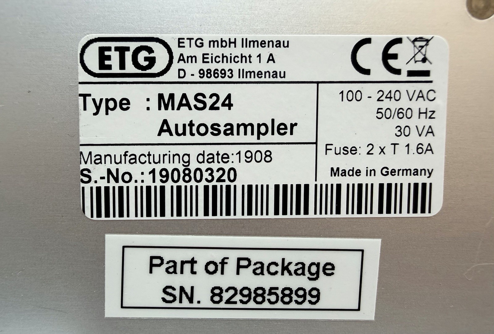 Anton Paar Monowave 450 Reactor w/ MAS24 Autosampler (NO ADMIN PASSWORD)