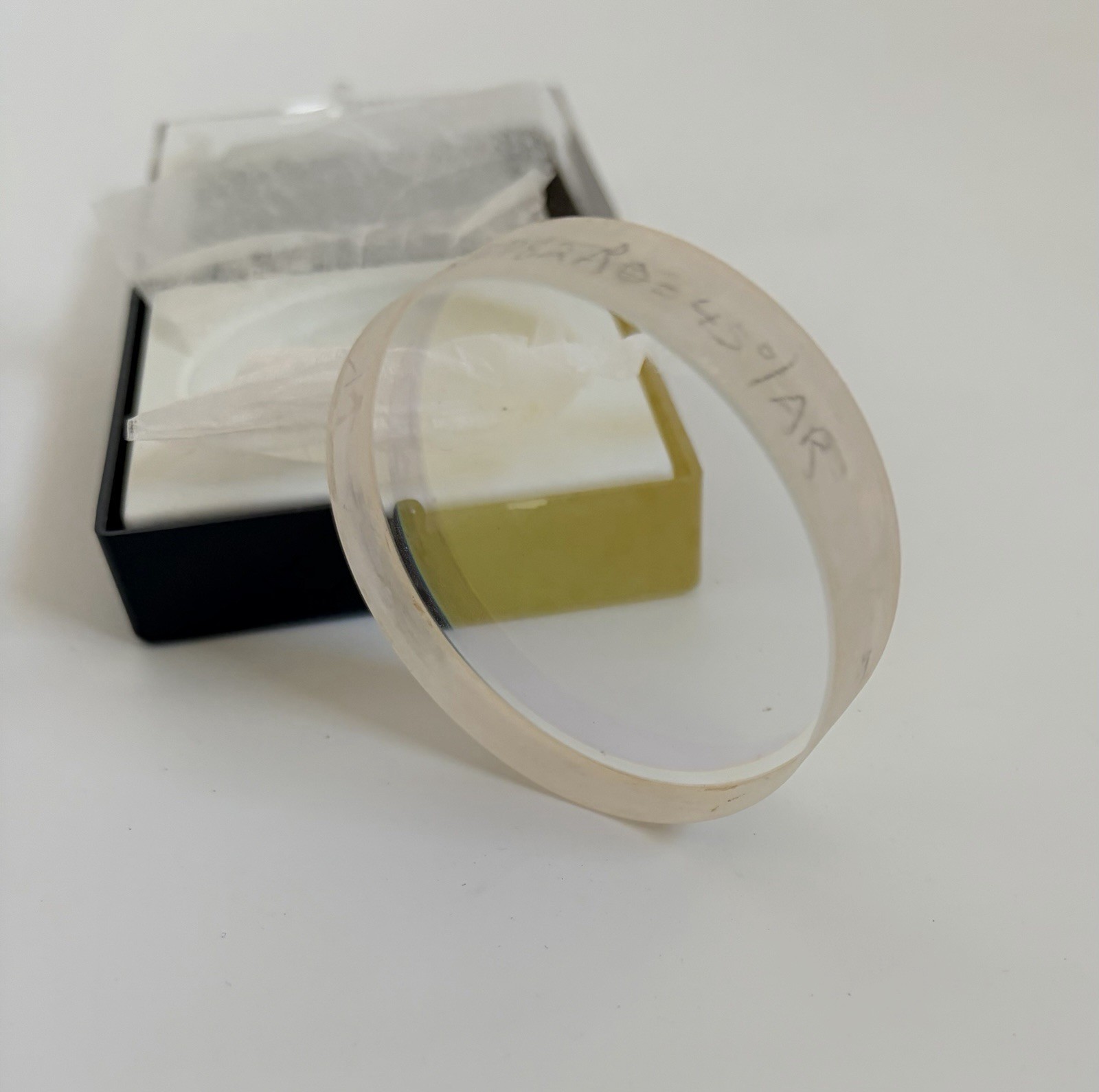 CVI Laser 50.8mm Beam Splitter 50% ±2% @ 578nm AR Coated Optical Mirror Optic
