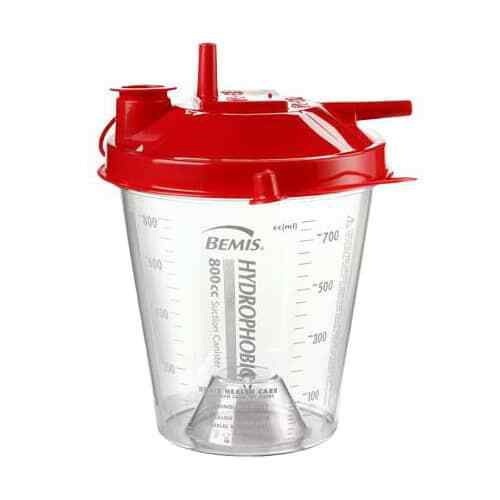 Bemis 800cc Hydrophobic Rigid Suction Canister