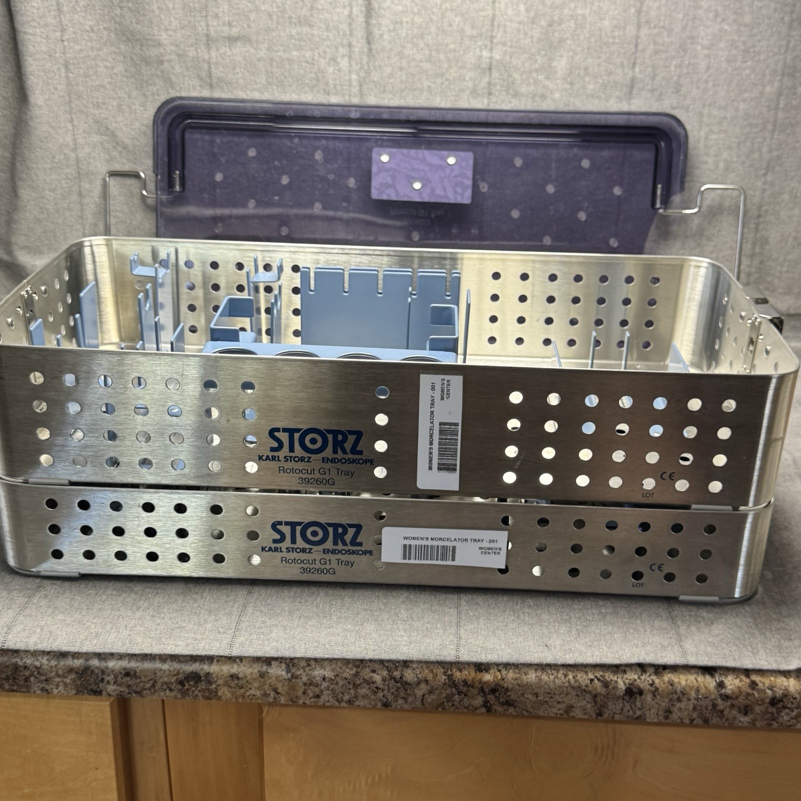 KARL STORZ 39260G ENDOSKOPE PRODUCT Sterilization Trays 2 level With Dividers