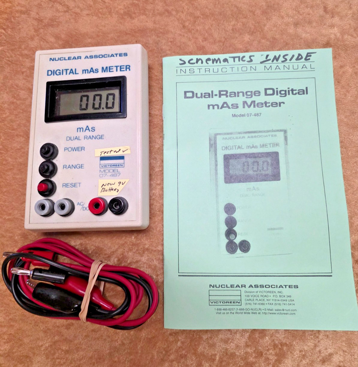 07-487 Fluke Victoreen Nuclear Associates mAs meter Radcal unfors raysafe RTI