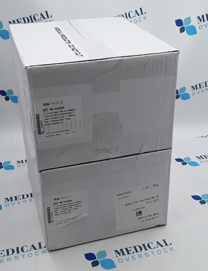 ICU Medical 6″ Smallbore Trifuse Ext Set w/3 MicroClave REF MC330209 Lot of 100
