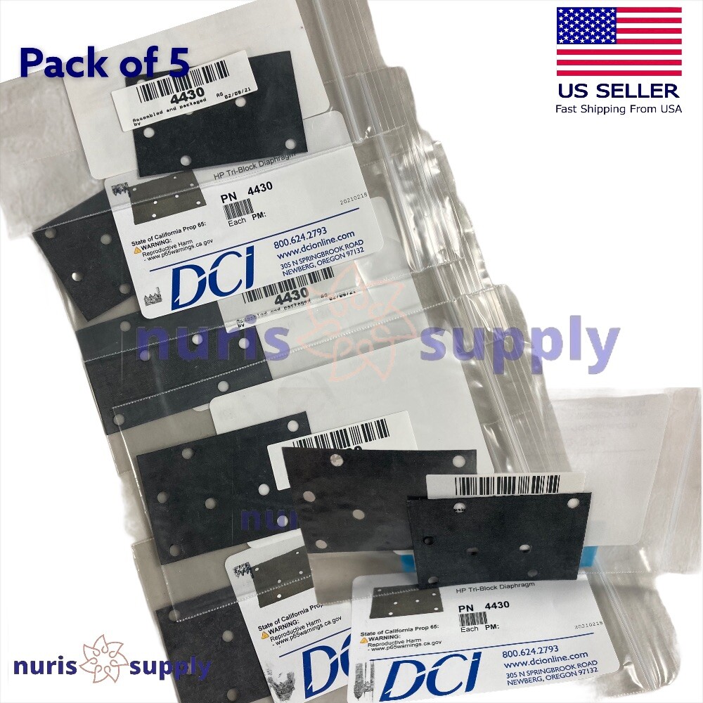 DCI 4430 Dental HP Tri-Block Diaphragm Pack of 5