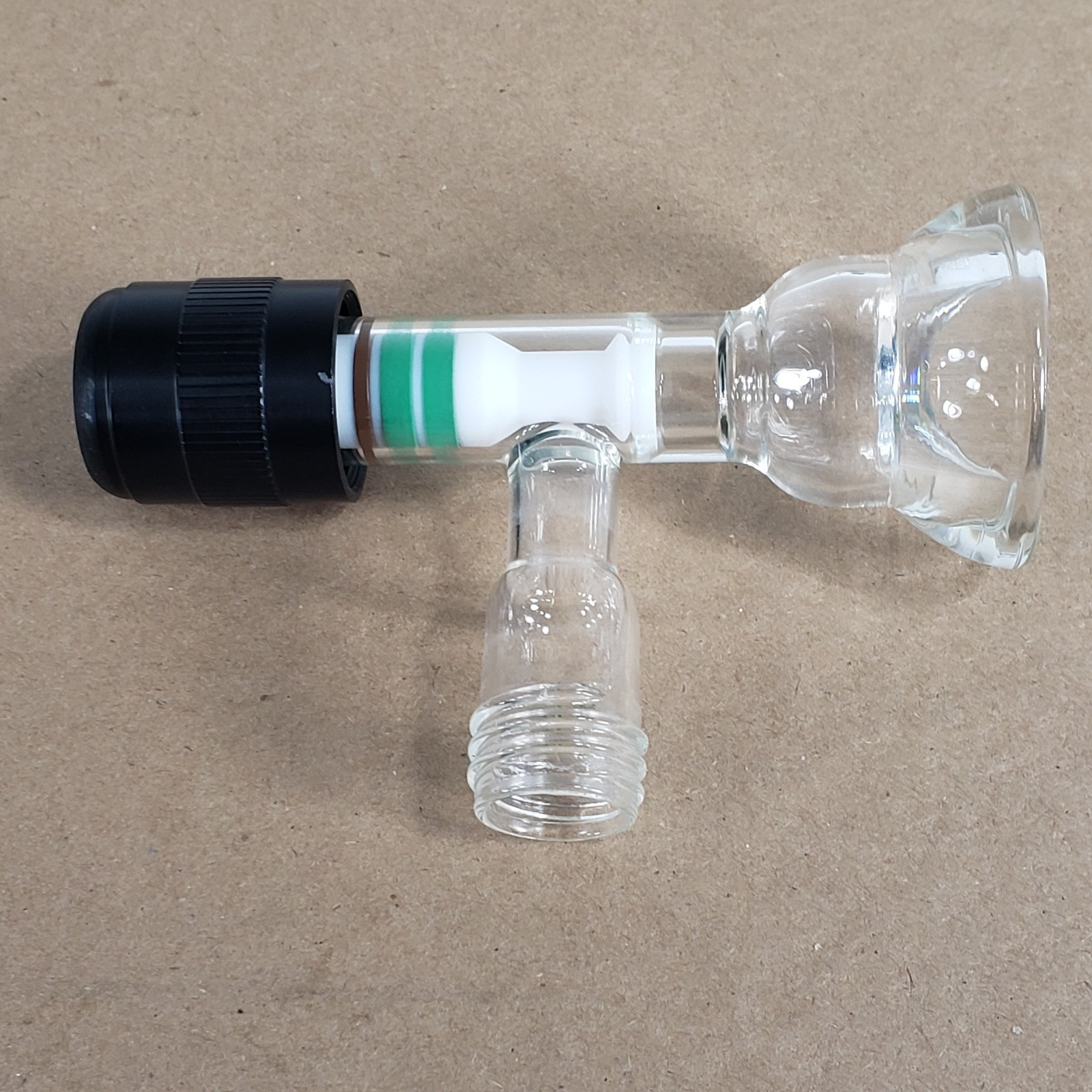 Chemglass AF-0306-03 #30 O-Ring Joint Glass Thermocouple Gauge Adapter GL-25