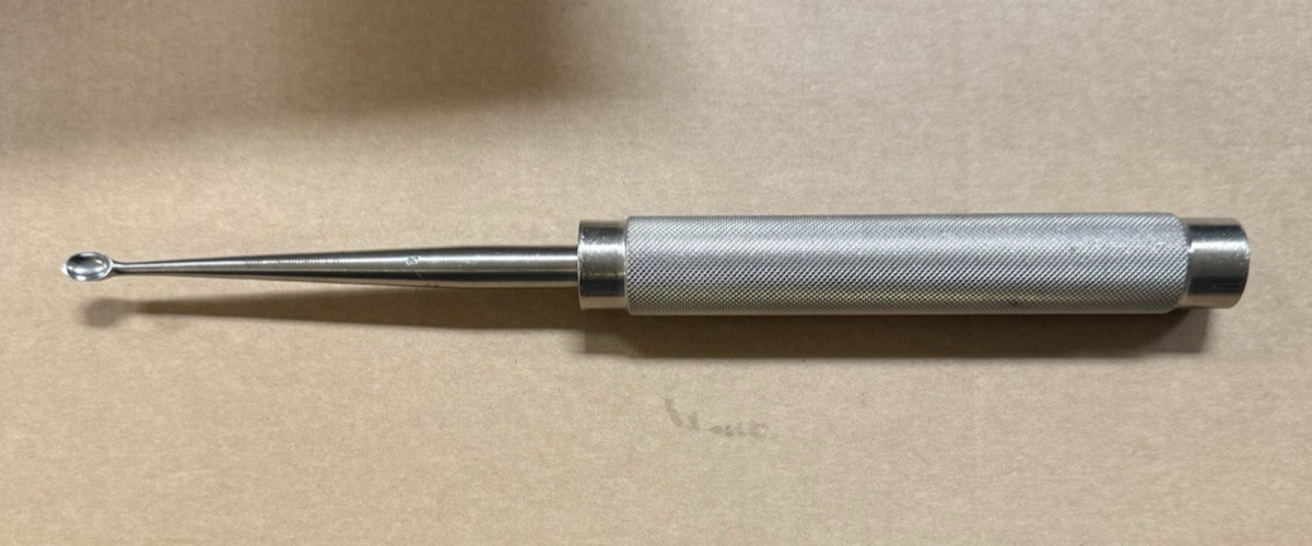 Cobb Spinal Curette #4 Stainless Steel Knurled Handle 11.25″ Overall Length