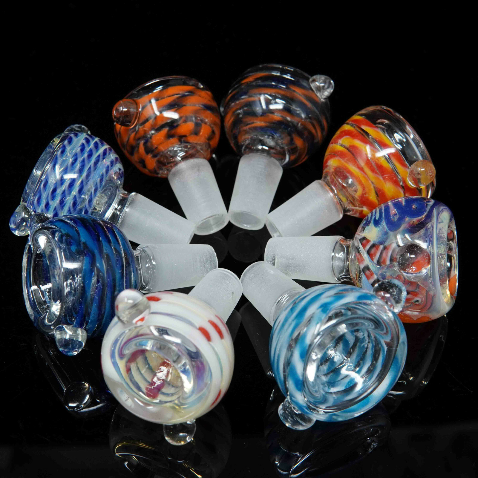Colorful Random Male Glass Slider Bowl 14mm Free Shipping – US Seller