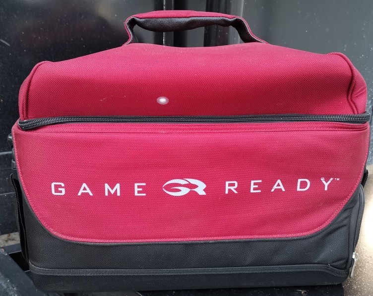 For parts only or not working Cool Systems Game Ready w Red Bag See Description