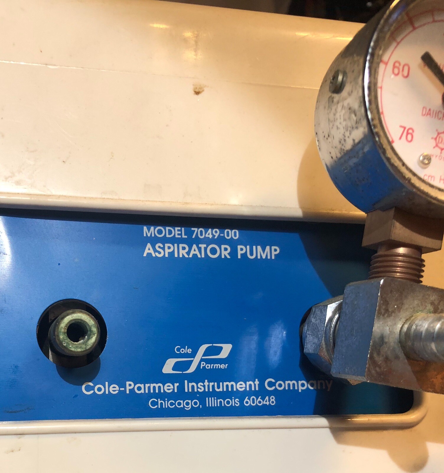 COLE PARMER ASPIRATOR PUMP 7049-00 9.5L Aerated Lab Bath Tested!