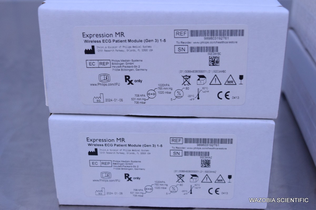 PHILIPS EXPRESSION MR WIRELESS ECG PATIENT MODULE GEN 3 989803192761 FOR MR400