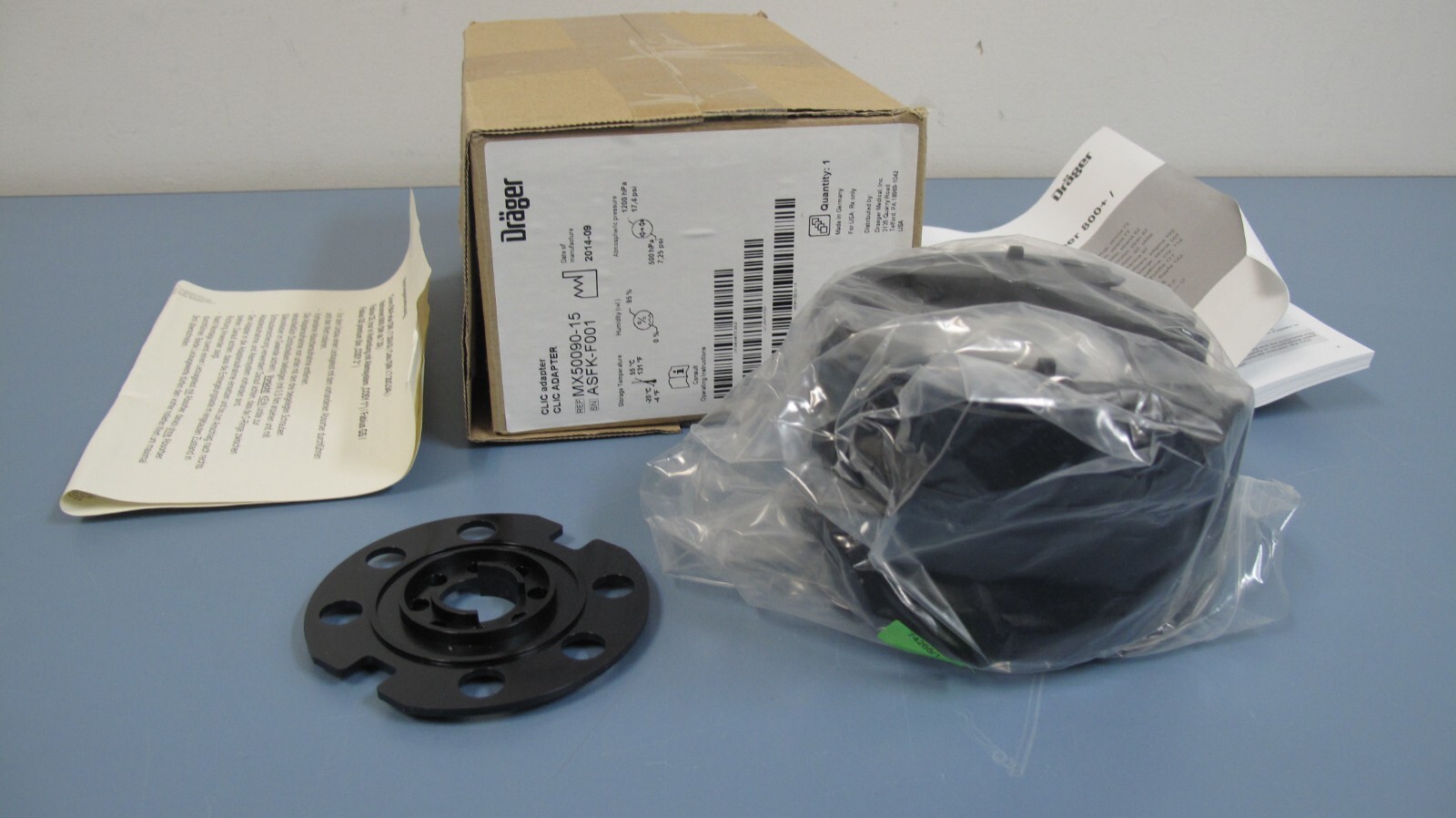 Drager CLIC ABSORBER ADAPTER Ref. MX50090 (NEW)