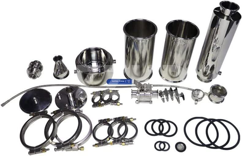 1LB/2LB Stainless Steel Vaccum Chamber for Extracting Materials from Plant Leave
