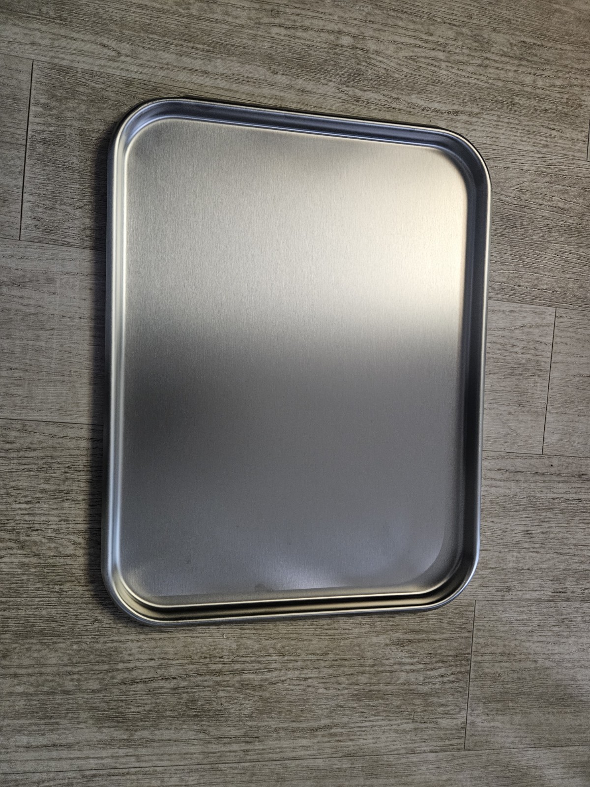Stainless steel drying trays rolled bead, L × W × H 21.25 × 16.25 × 0.9 in