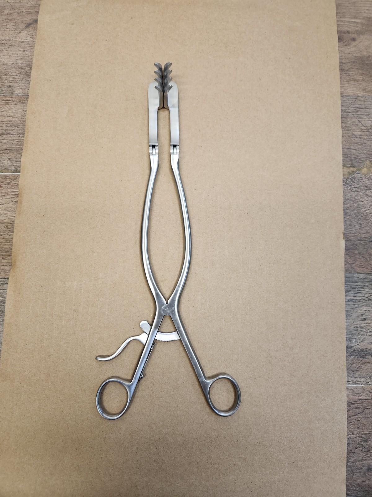 Jarit 205-220 Weitlaner Retractor, Stainless Steel, 4×4 sharp teeth, 12.5″