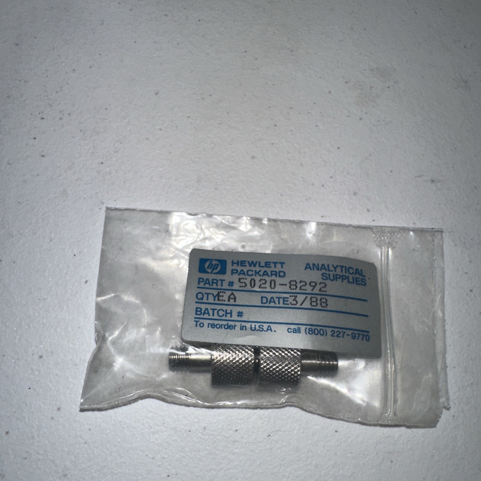 HP Agilent 5020-8292 Finger-Tight Capillary Column Nut GC Analytical NOS