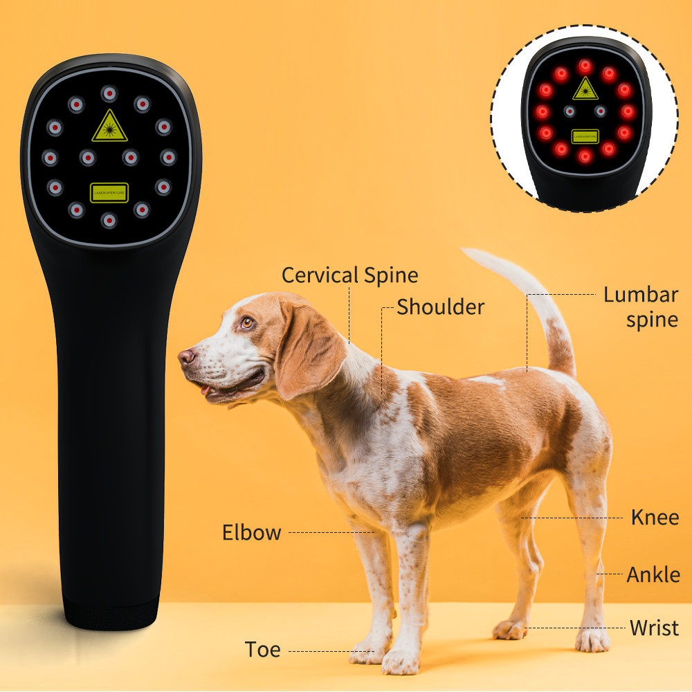 KTS Cold Laser Human/Vet Therapy Pain Relief Device Red Light Acupuncture Black